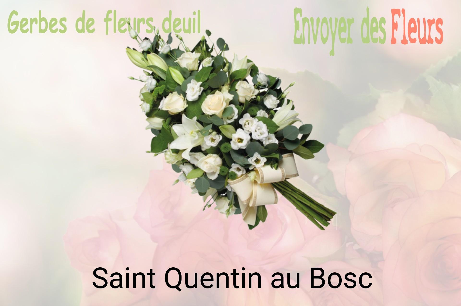 Gerbe de fleurs de deuil livrée à Saint-Quentin-au-Bosc